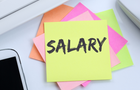 'Salary' written colourful notes