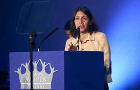 Halima Begum, chief executive of Oxfam, at the Charity Awards 2025