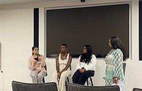 L-R: Aqsa Suleman, Kishma Smithurst, ​Talycia Nayee & Srabani Sen 