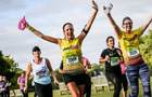 Lia Fyles running the London Landmarks Half Marathon.