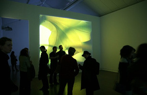Video projection at CCA in Glasgow, April 2007. Opening of the exhibition TIMELOOP.