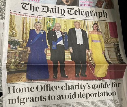 Telegraph front page