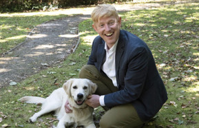 Sherwood Chris CEO and Baby the dog.jpg