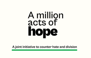 A Million Acts of Hope campaign poster