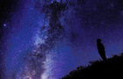 A single man watching the stars