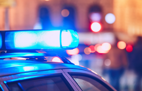 Police car on the street