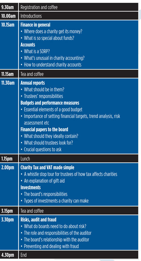 Finance for trustees programme