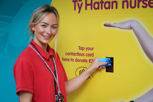 Ty Hafan contactless shop window 