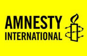 Amnesty International logo - Candle on Yellow background
