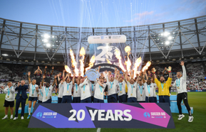 England team celebrating at Soccer Aid 2026