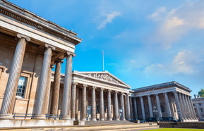 The exterior of the British Museum