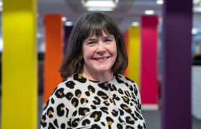 Baroness Delyth Morgan smiling to camera 