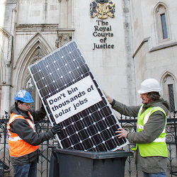 Government's solar tariff appeal is rejected by judges